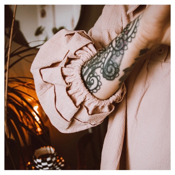 The Make Shed Orchard Top in Rose Collared Blouse Sustainable Brand - Picture 10 of 10